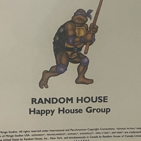 Vintage 1990 TMNT The Magic Crystal Teenage Mutant Ninja Turtles Storybook - Picture 2 of 12